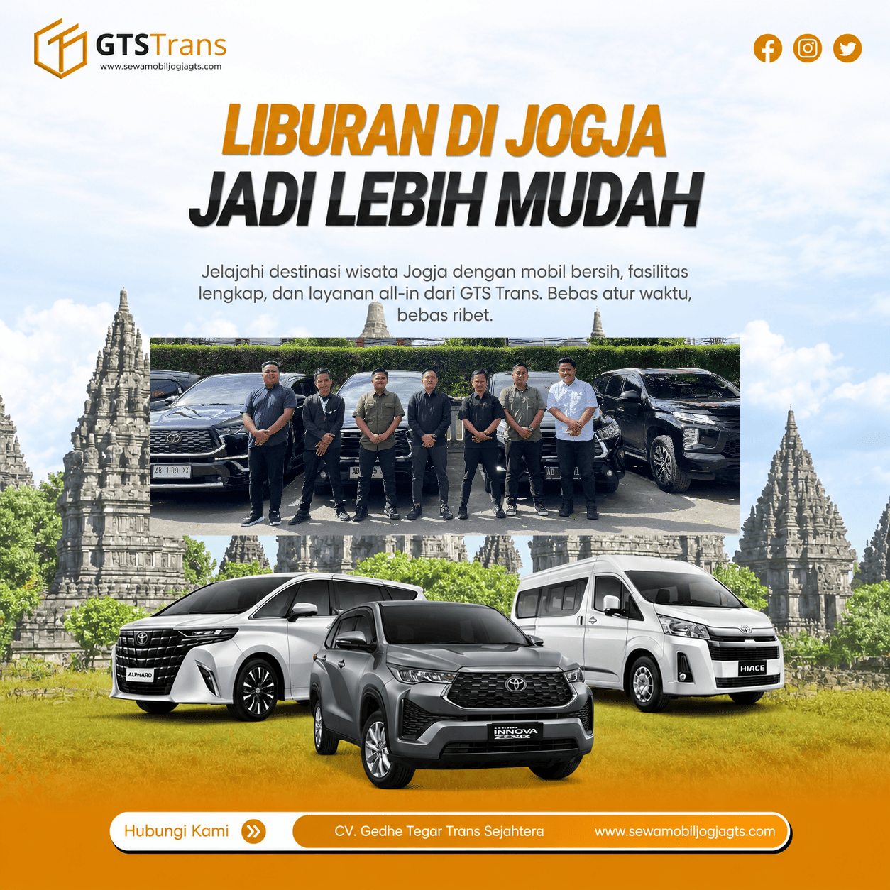 Sewa Mobil Jogja GTS Trans | Rental Mobil Terpercaya di Yogyakarta